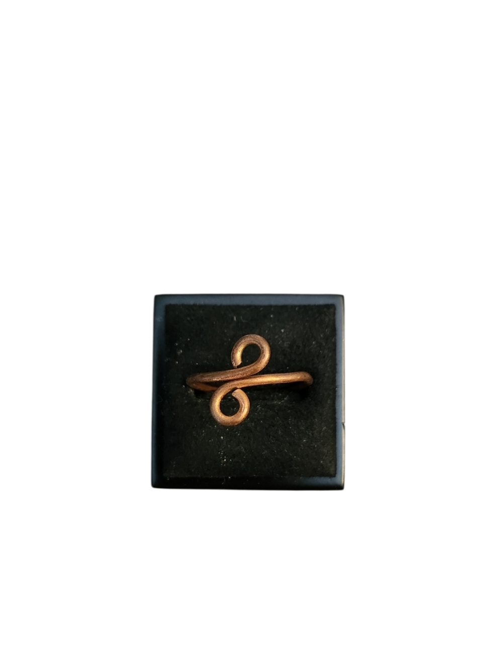 Size 9.5 Thin Copper Swirl Ring